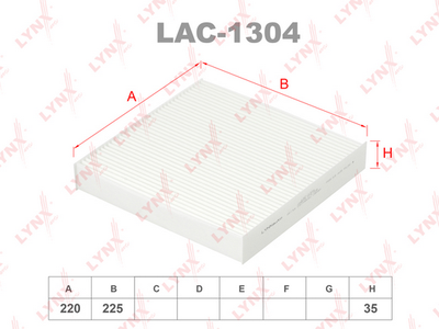 LAC1304 LYNXauto Фильтр, воздух во внутренном пространстве