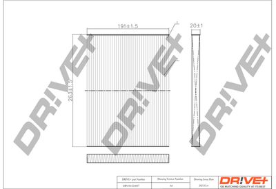 DP1110120057 Dr!ve+ Фильтр, воздух во внутренном пространстве