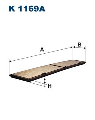 K1169A FILTRON Фильтр, воздух во внутренном пространстве