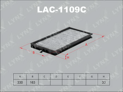 LAC1109C LYNXauto Фильтр, воздух во внутренном пространстве