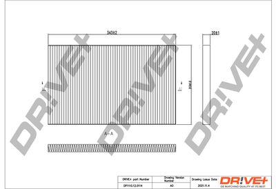 DP1110120114 Dr!ve+ Фильтр, воздух во внутренном пространстве