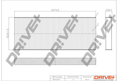 DP1110120029 Dr!ve+ Фильтр, воздух во внутренном пространстве