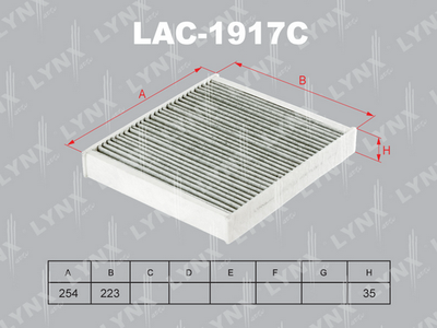 LAC1917C LYNXauto Фильтр, воздух во внутренном пространстве