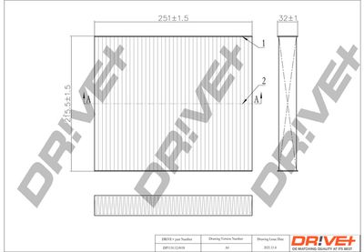 DP1110120018 Dr!ve+ Фильтр, воздух во внутренном пространстве