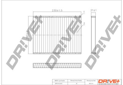 DP1110120031 Dr!ve+ Фильтр, воздух во внутренном пространстве