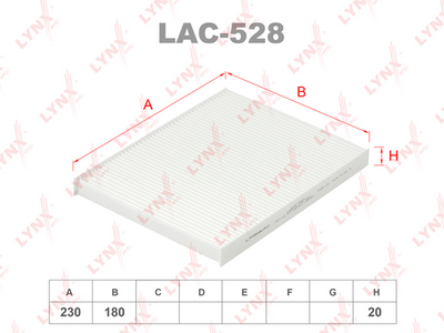 LAC528 LYNXauto Фильтр, воздух во внутренном пространстве