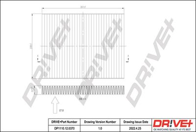 DP1110120370 Dr!ve+ Фильтр, воздух во внутренном пространстве