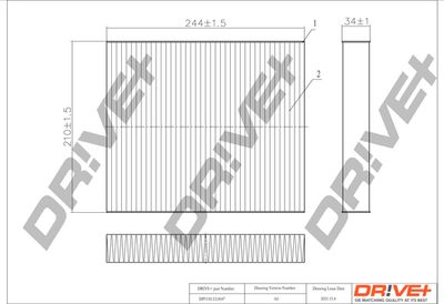 DP1110120047 Dr!ve+ Фильтр, воздух во внутренном пространстве