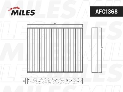 AFC1368 MILES Фильтр, воздух во внутренном пространстве