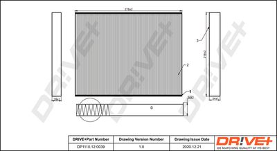 DP1110120039 Dr!ve+ Фильтр, воздух во внутренном пространстве