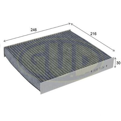 GCF2545C G.U.D. Фильтр, воздух во внутренном пространстве