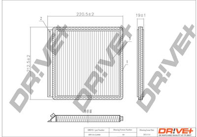 DP1110120008 Dr!ve+ Фильтр, воздух во внутренном пространстве