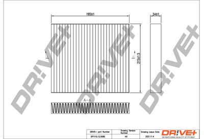 DP1110120086 Dr!ve+ Фильтр, воздух во внутренном пространстве