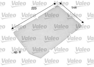 698797 VALEO Фильтр, воздух во внутренном пространстве