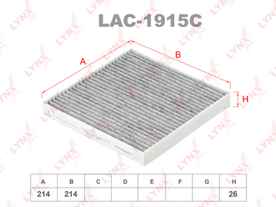 LAC1915C LYNXauto Фильтр, воздух во внутренном пространстве