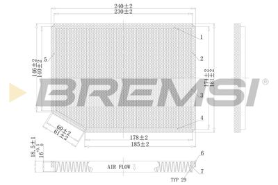 FC1542C BREMSI Фильтр, воздух во внутренном пространстве