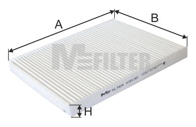 K9132 MFILTER Фильтр, воздух во внутренном пространстве