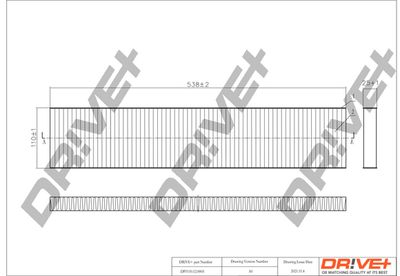 DP1110120005 Dr!ve+ Фильтр, воздух во внутренном пространстве