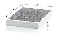 CUK34003 MANN-FILTER Фильтр, воздух во внутренном пространстве