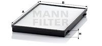 CU3943 MANN-FILTER Фильтр, воздух во внутренном пространстве