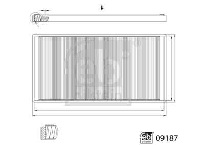 09187 FEBI BILSTEIN Фильтр, воздух во внутренном пространстве