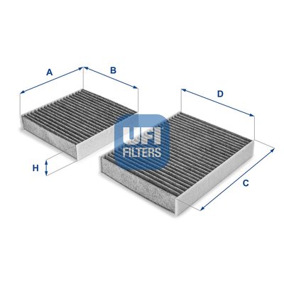 5416400 UFI Фильтр, воздух во внутренном пространстве