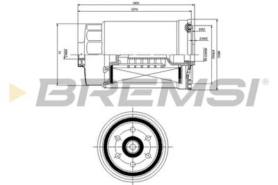 FE0822 BREMSI Топливный фильтр