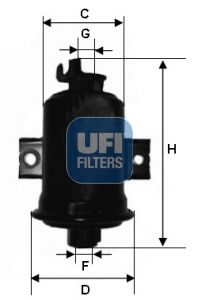 3156000 UFI Топливный фильтр