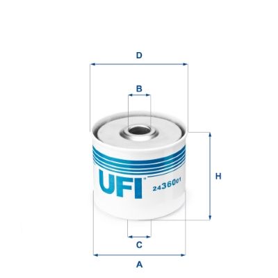 2436001 UFI Топливный фильтр