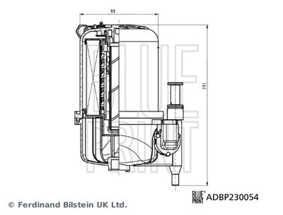 ADBP230054 BLUE PRINT Топливный фильтр