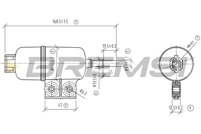 FE1909 BREMSI Топливный фильтр