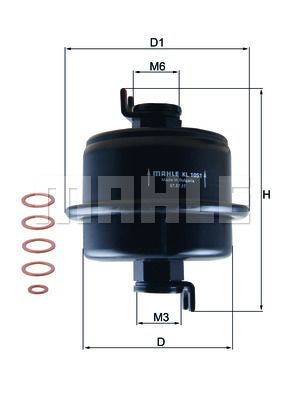 KL1051D KNECHT Топливный фильтр