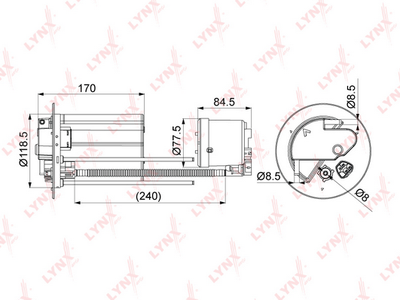 LF1075M LYNXauto Топливный фильтр
