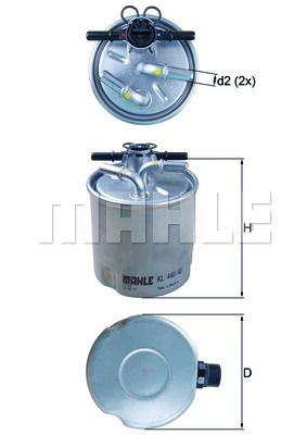 KL44040 KNECHT Топливный фильтр