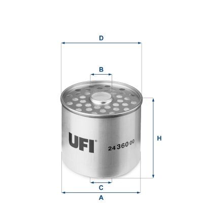 2436000 UFI Топливный фильтр