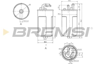 FE0054 BREMSI Топливный фильтр