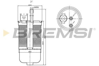 FE1504 BREMSI Топливный фильтр