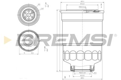 FE0799 BREMSI Топливный фильтр