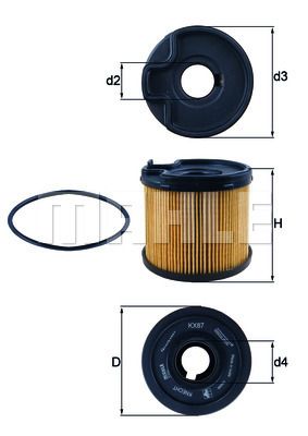 KX87D KNECHT Топливный фильтр