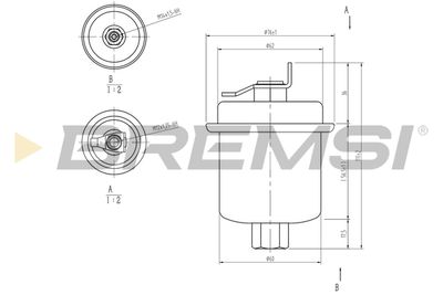 FE1516 BREMSI Топливный фильтр