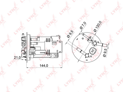 LF971M LYNXauto Топливный фильтр