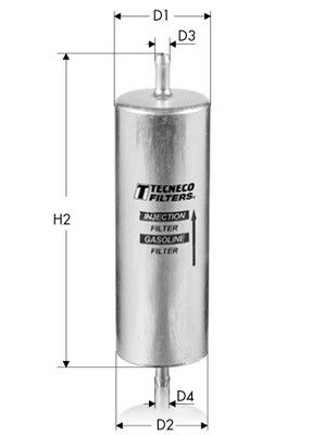 IN97 TECNECO FILTERS Топливный фильтр