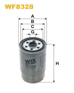 WF8328 WIX FILTERS Топливный фильтр