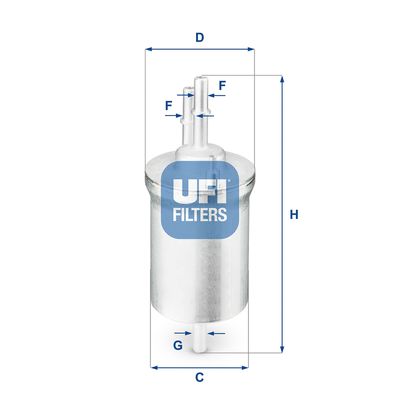 3184000 UFI Топливный фильтр