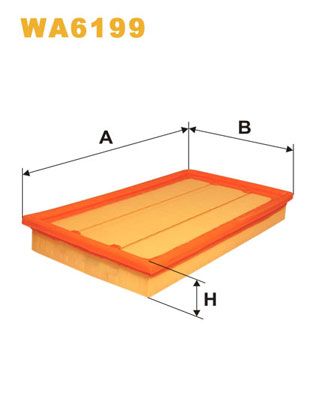 WA6199 WIX FILTERS Воздушный фильтр