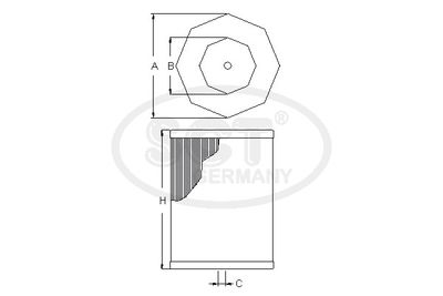 SB2056 SCT - MANNOL Воздушный фильтр