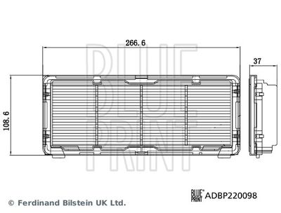 ADBP220098 BLUE PRINT Воздушный фильтр