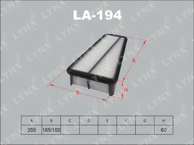 LA194 LYNXauto Воздушный фильтр