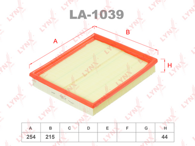 LA1039 LYNXauto Воздушный фильтр