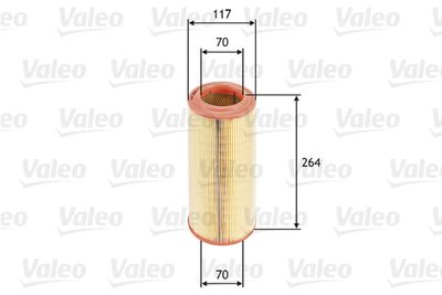 585626 VALEO Воздушный фильтр